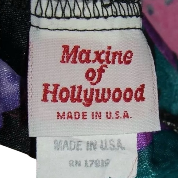 Maxine Of Hollywood Swimsuit Vintage 90s Floral One Piece Tankini Beach Swim 18 - Picture 10 of 12